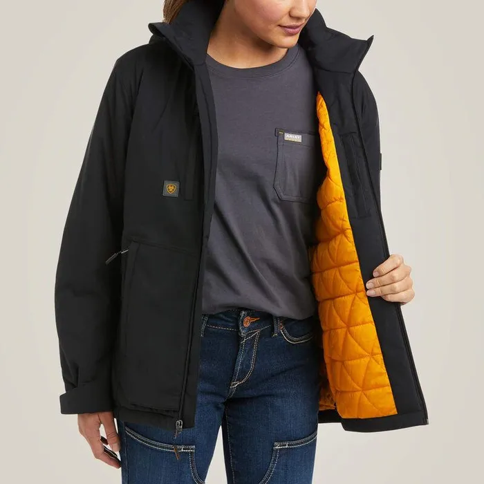 Women Jackets and Vests Ariat Rebar Storm Fighter 20 Waterproof Jacket Black Women Jackets and Vests Ariat Rebar Storm Fighter 20 Waterproof Jacket Black