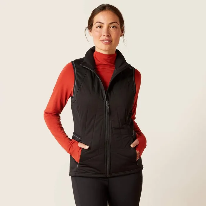 Women Jackets and Vests Ariat Venture Full Zip Vest Black