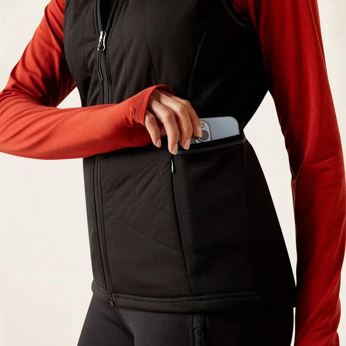 Women Jackets and Vests Ariat Venture Full Zip Vest Black Women Jackets and Vests Ariat Venture Full Zip Vest Black