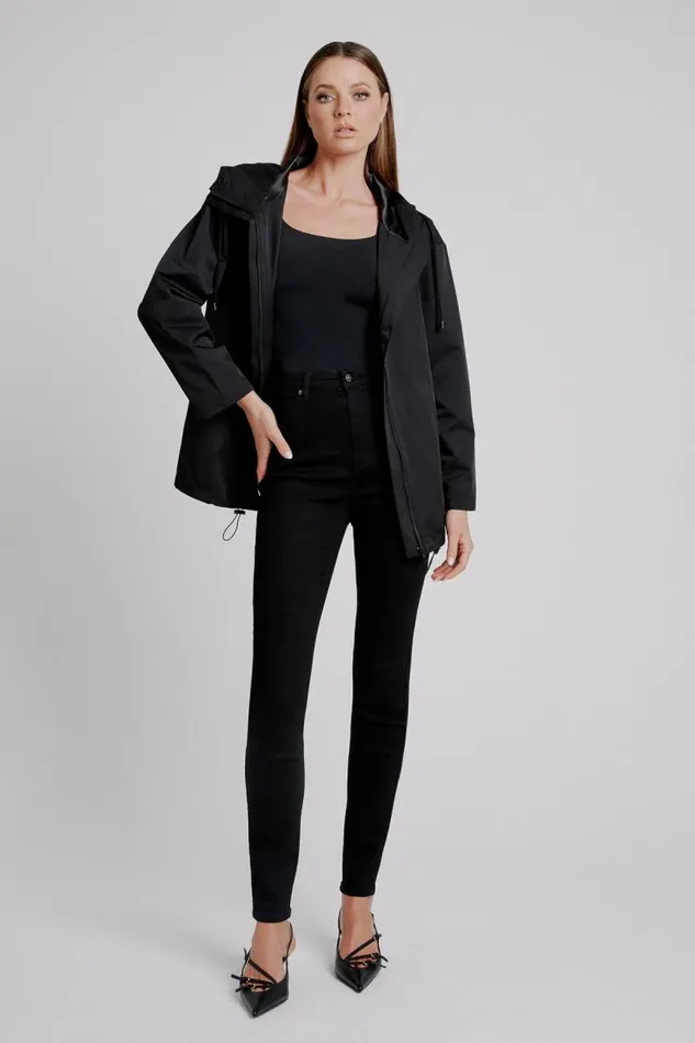 Women Jackets Bardot Astora Hooded Jacket In Black Black