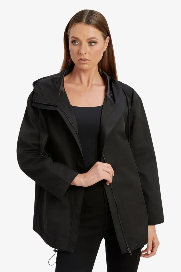 Women Jackets Bardot Astora Hooded Jacket In Black Black Women Jackets Bardot Astora Hooded Jacket In Black Black