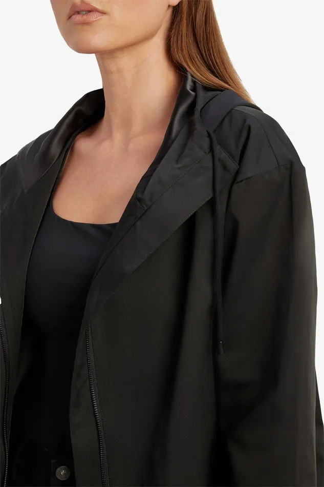 Women Jackets Bardot Astora Hooded Jacket In Black Black Women Jackets Bardot Astora Hooded Jacket In Black Black