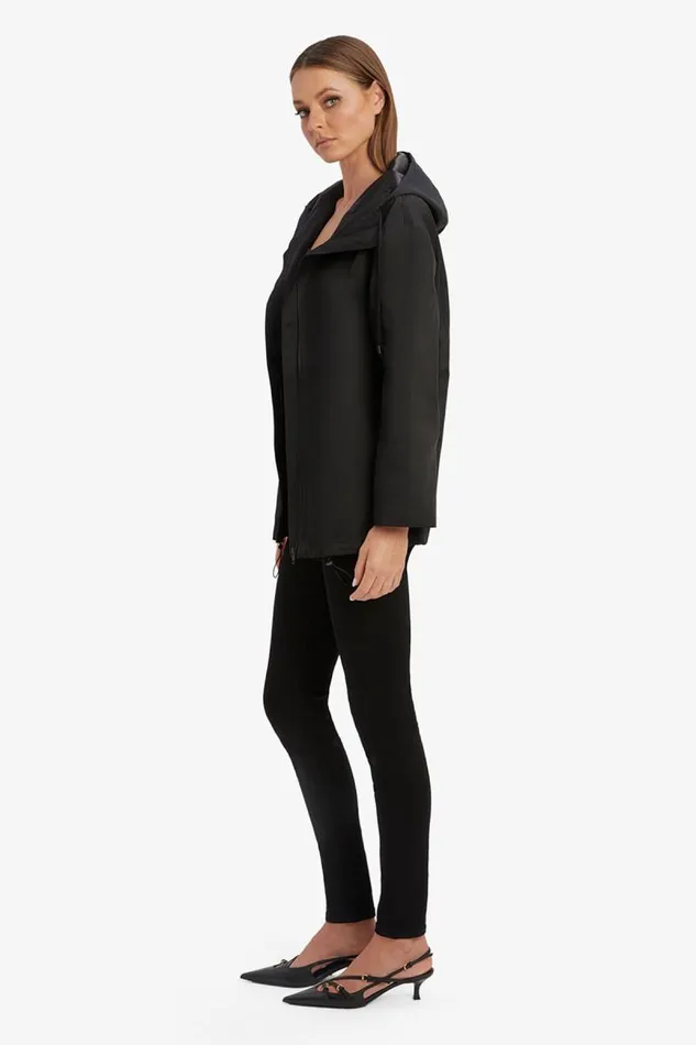 Women Jackets Bardot Astora Hooded Jacket In Black Black Women Jackets Bardot Astora Hooded Jacket In Black Black