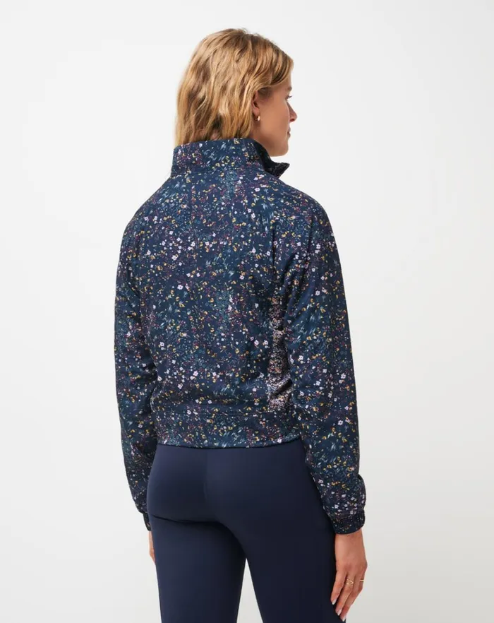 Women Jackets TravisMathew BALANCING ACT FULL ZIP Navy Blazer Multi
