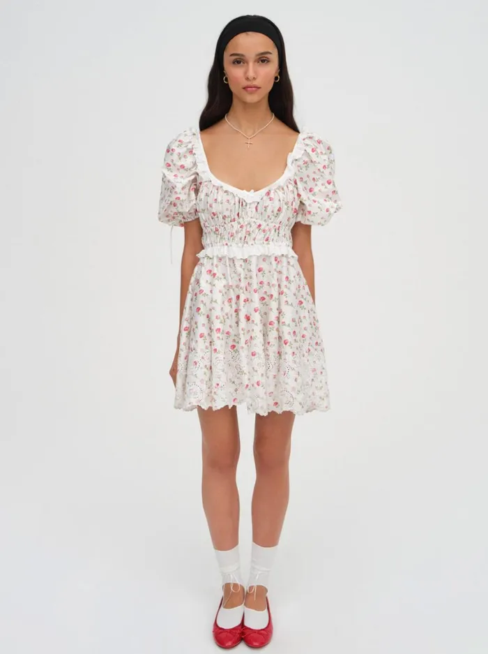 Women Jackson Mini Dress White For Love and Lemons Dresses Women Jackson Mini Dress White For Love and Lemons Dresses