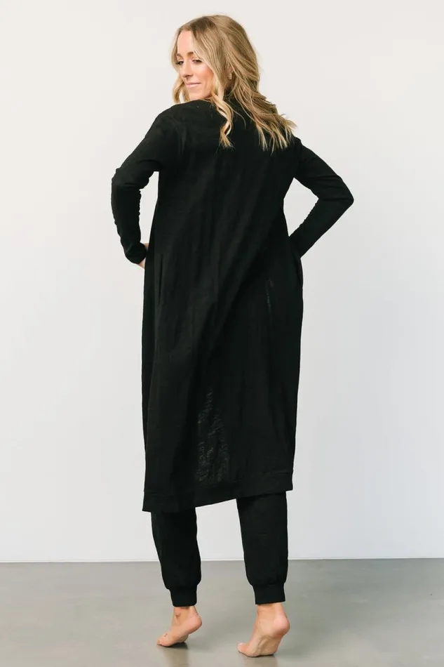 Women Janae Jumpsuit Cardigan Set Black Baltic Born Jumpsuits and Rompers