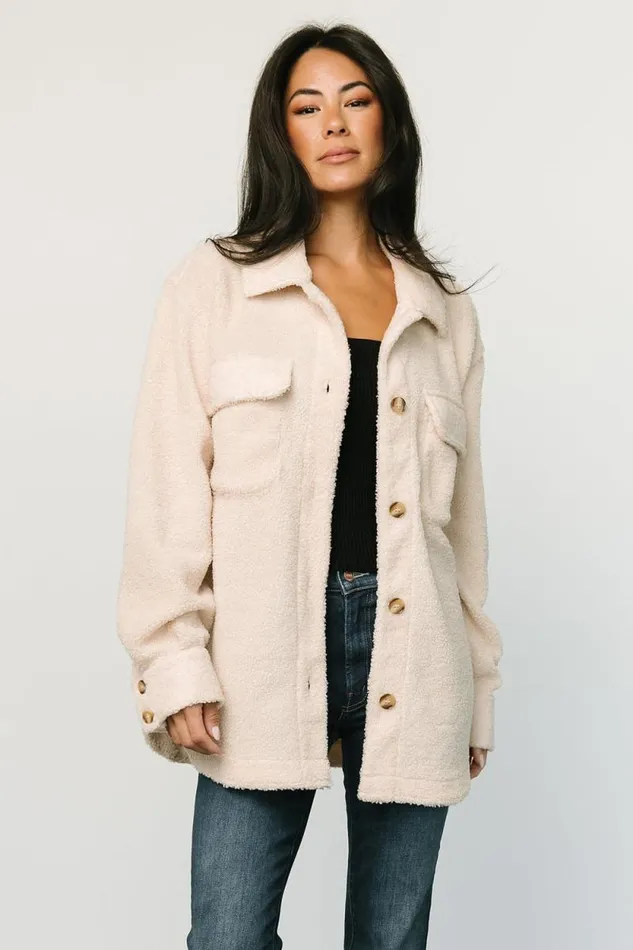 Women Jayden Sherpa Jacket Honey Baltic Born Outerwear