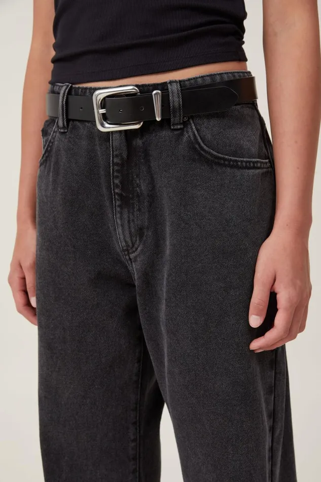 Women Jeans Cotton On Original Straight Jean Graphite Black