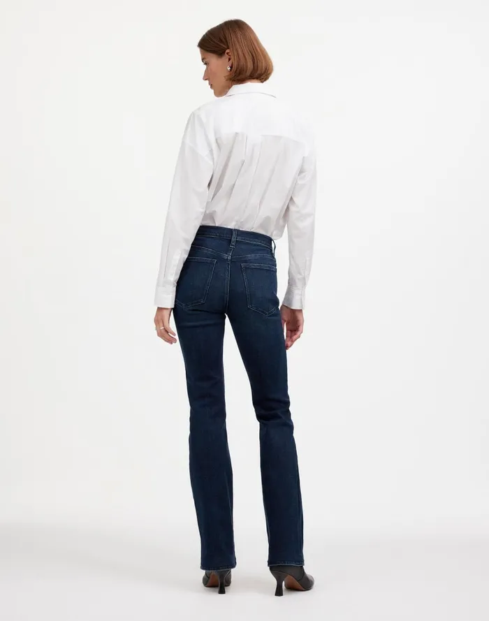 Women Jeans Madewell Kick Out FullLength Jeans Kingston Wash