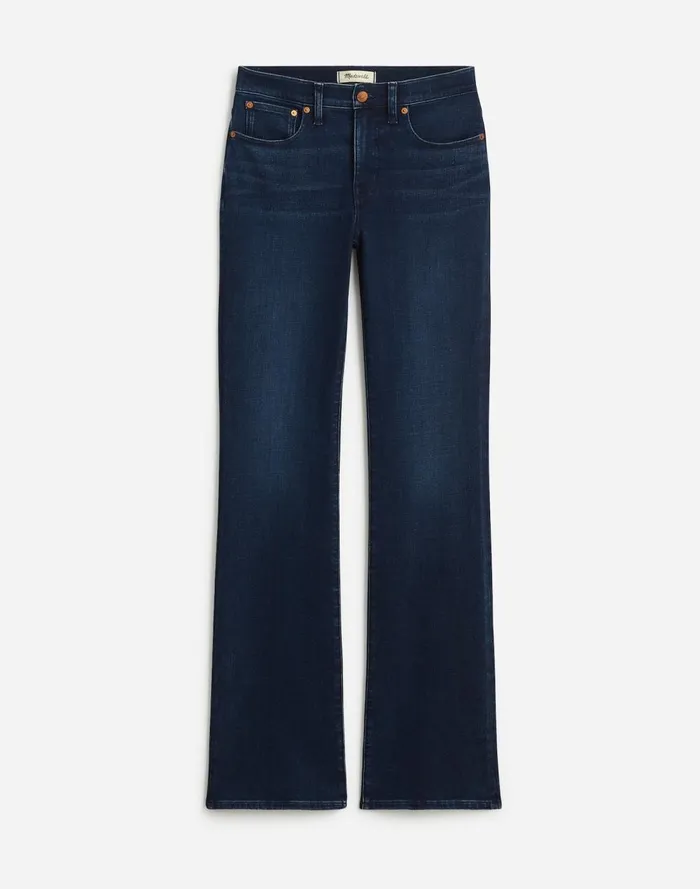 Women Jeans Madewell Kick Out FullLength Jeans Kingston Wash