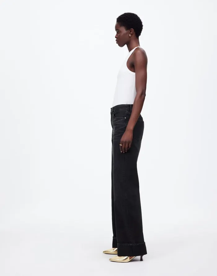 Women Jeans Madewell LowSlung Baggy Jeans Garza Wash