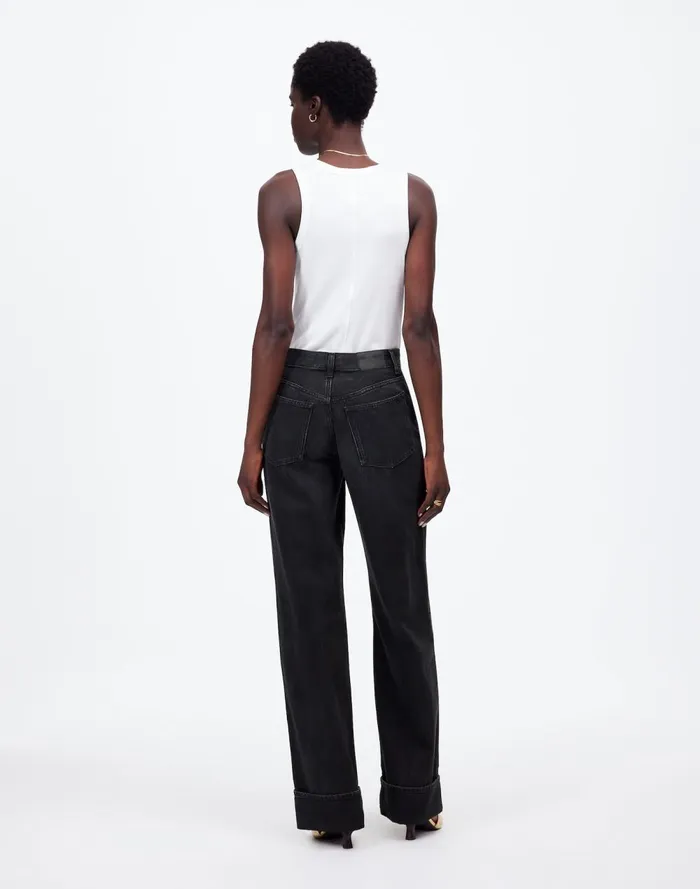 Women Jeans Madewell LowSlung Baggy Jeans Garza Wash