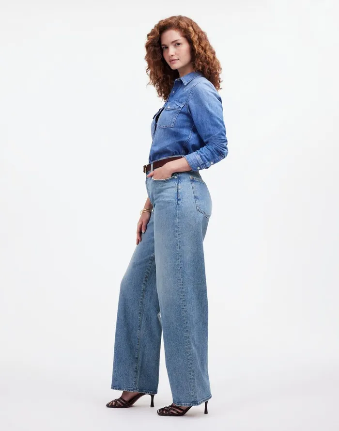 Women Jeans Madewell The Curvy Perfect Vintage WideLeg Jean Enmore Wash