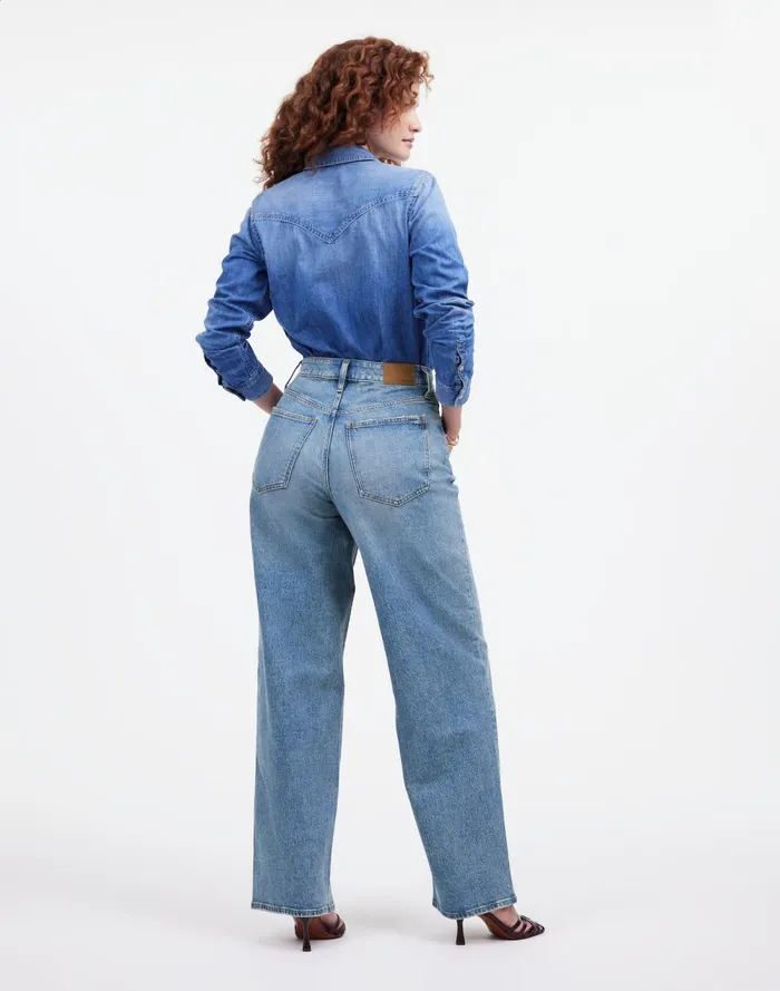 Women Jeans Madewell The Curvy Perfect Vintage WideLeg Jean Enmore Wash