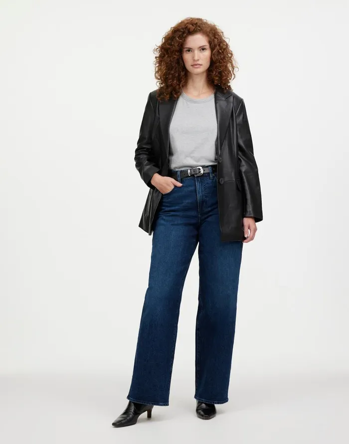 Women Jeans Madewell The Curvy Perfect Vintage WideLeg Jean Nighthawk Wash