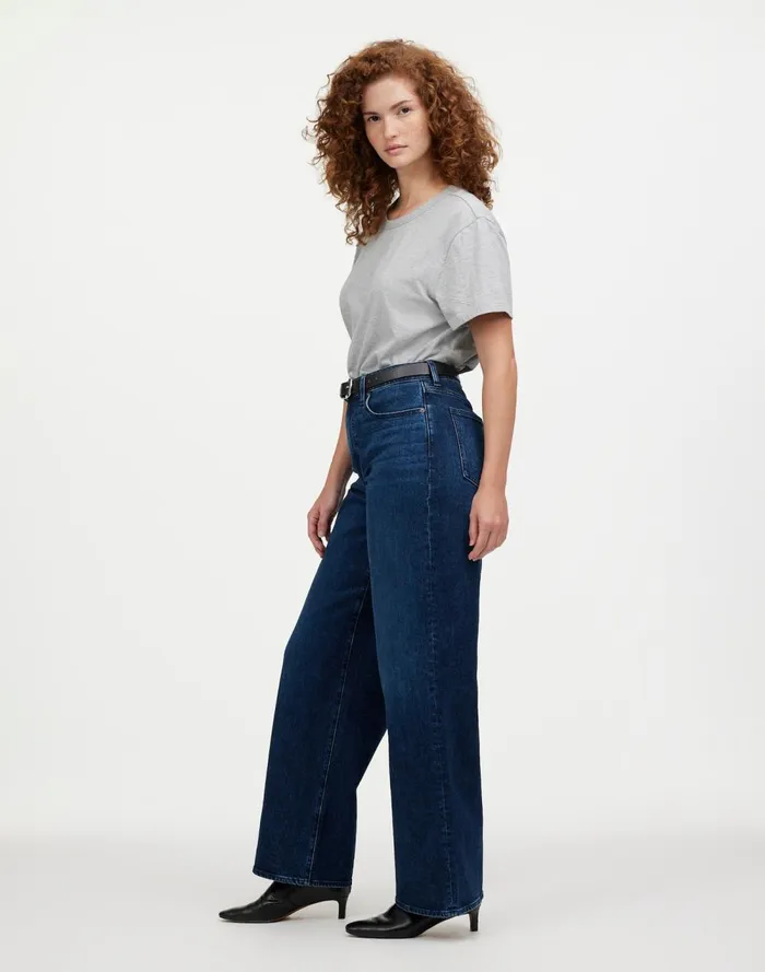 Women Jeans Madewell The Curvy Perfect Vintage WideLeg Jean Nighthawk Wash