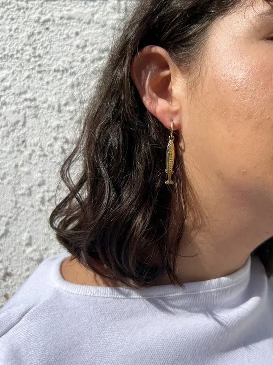 Women Jewelry Lisa Says Gah Anchovy Earrings Gold