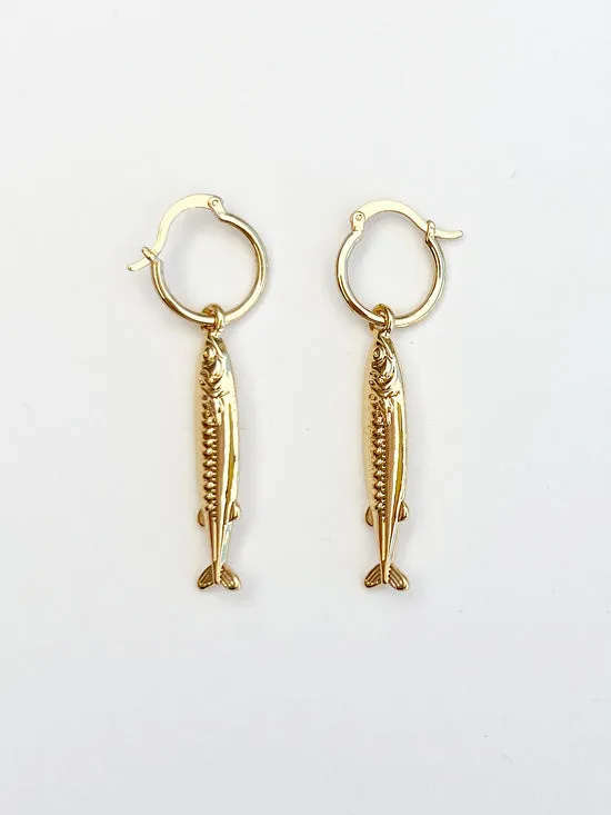 Women Jewelry Lisa Says Gah Anchovy Earrings Gold