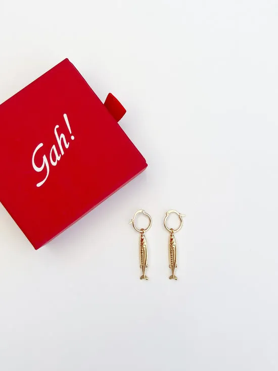 Women Jewelry Lisa Says Gah Anchovy Earrings Gold