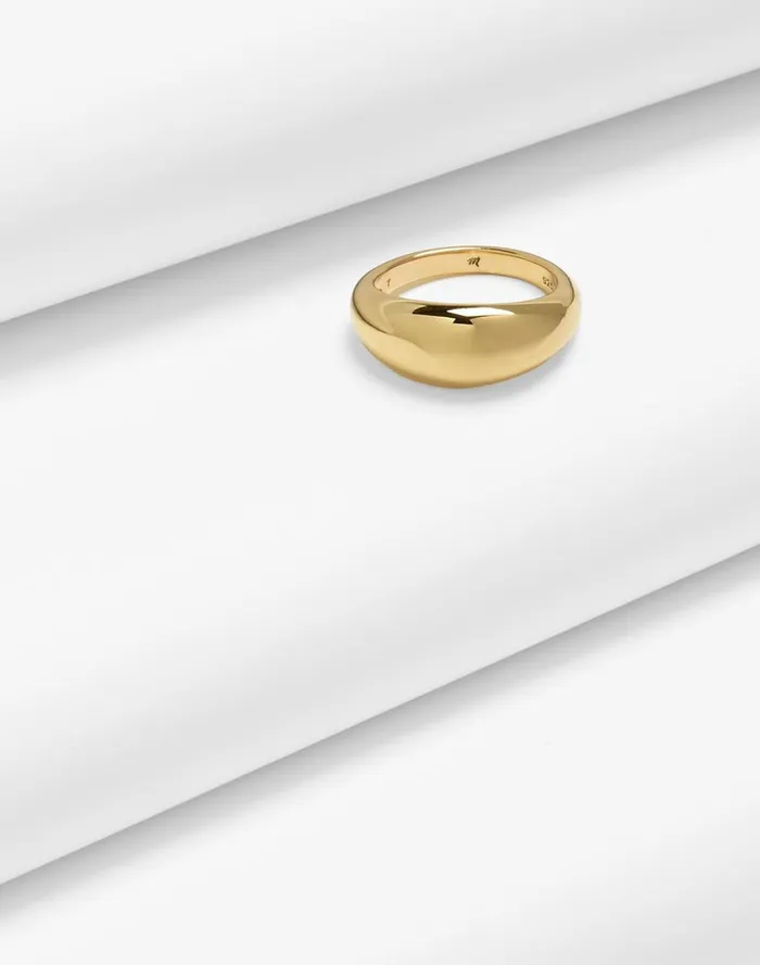 Women Jewelry Madewell DemiFine Dome Ring 14k Gold