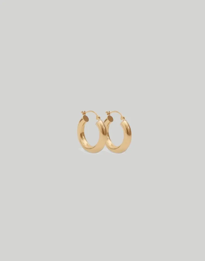 Women Jewelry Madewell Kinn Studio Kinn Studio Classic Hoop Earrings Extra Small Gold
