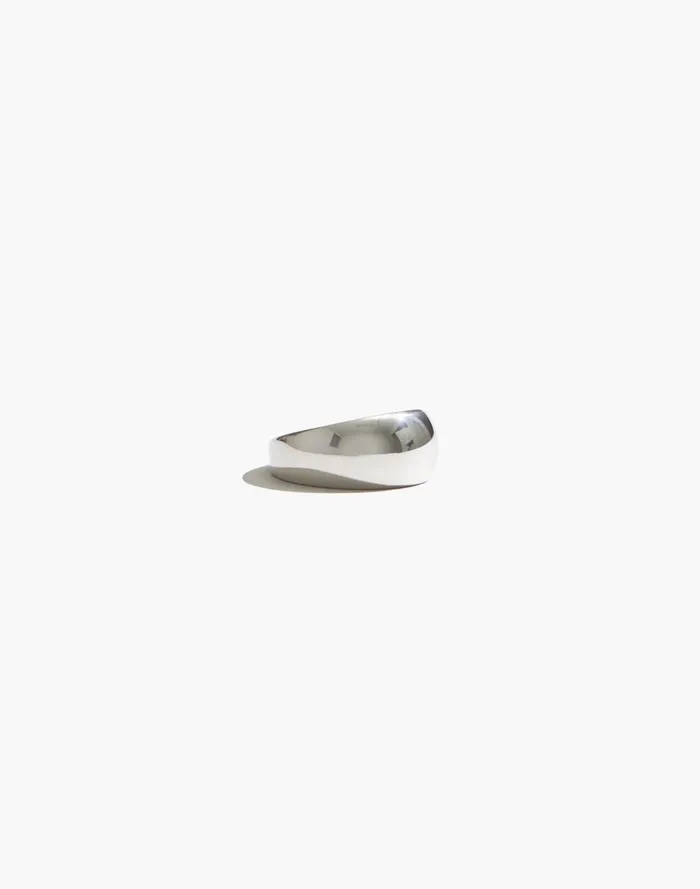Women Jewelry Madewell Maslo Jewelry Domed Ring Sterling Silver Silver