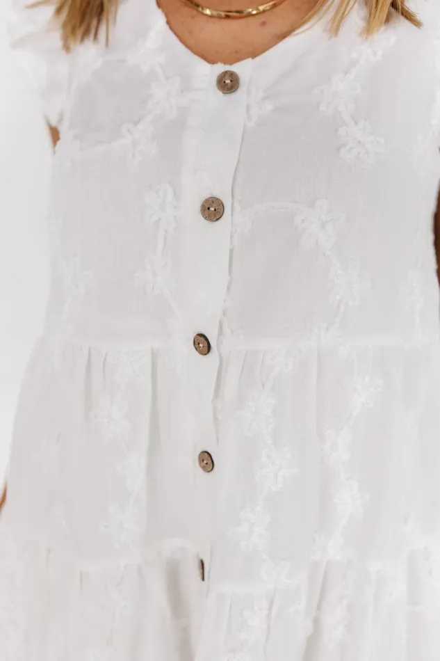Women Kayla Button Up Short Dress Off White Baltic Born Cover Up Women Kayla Button Up Short Dress Off White Baltic Born Cover Up