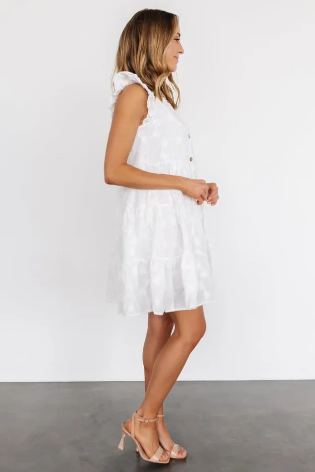 Women Kayla Button Up Short Dress Off White Baltic Born Cover Up Women Kayla Button Up Short Dress Off White Baltic Born Cover Up