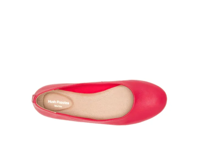 Women Kendal Ballet Perfect Fit Fire Red Leather Flats and SlipOns Hush Puppies Women Kendal Ballet Perfect Fit Fire Red Leather Flats and SlipOns Hush Puppies