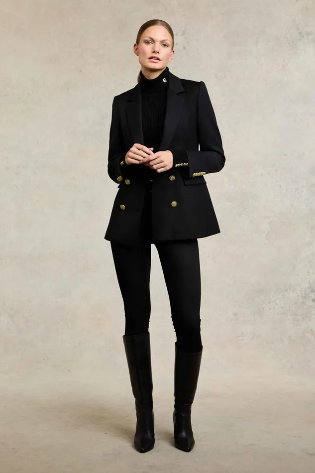 Women Kensington Knee Boot Black Leather Holland Cooper Boots Women Kensington Knee Boot Black Leather Holland Cooper Boots