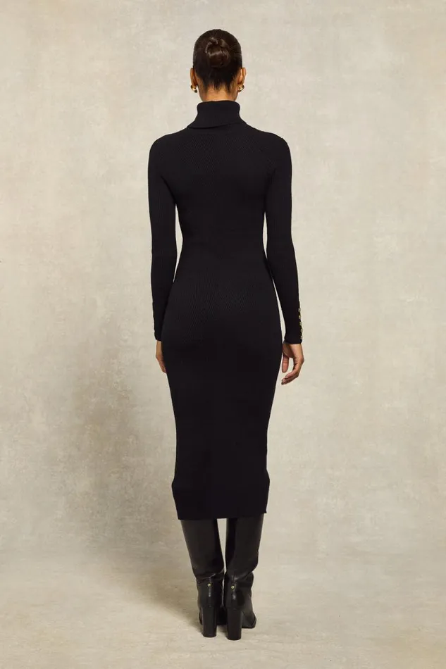 Women Kensington Midi Jumper Dress Black Holland Cooper Dresses Women Kensington Midi Jumper Dress Black Holland Cooper Dresses
