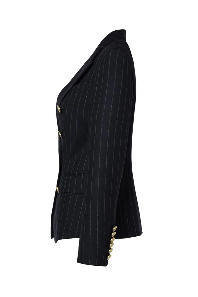 Women Knightsbridge Blazer Navy Chalk Pinstripe Holland Cooper Tailoring