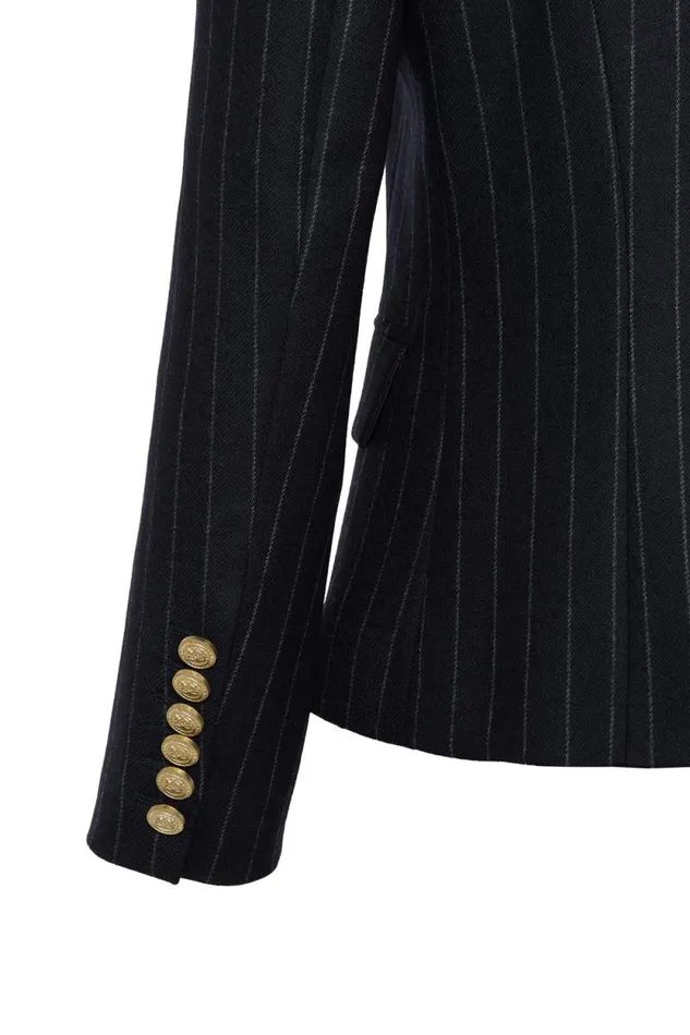 Women Knightsbridge Blazer Navy Chalk Pinstripe Holland Cooper Tailoring