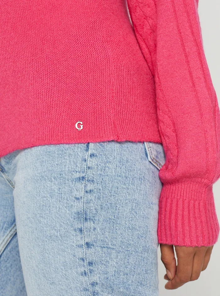 Women Knits and Sweaters GUESS French Rose Anne Knit Jumper