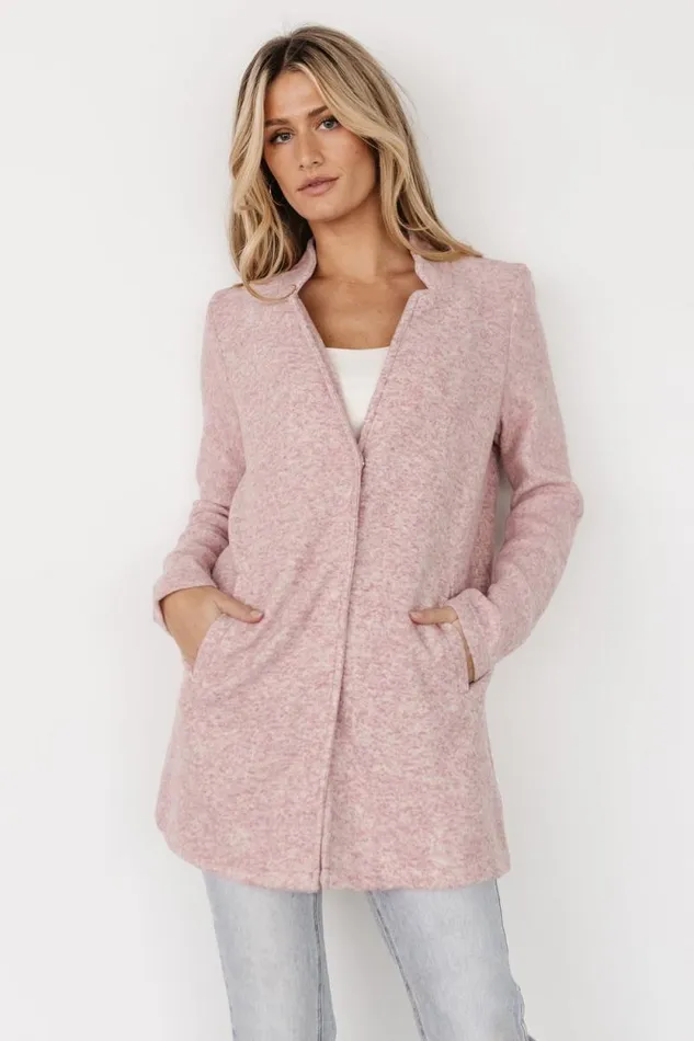 Women Knoll Notch Jacket Vintage Rose Baltic Born Outerwear