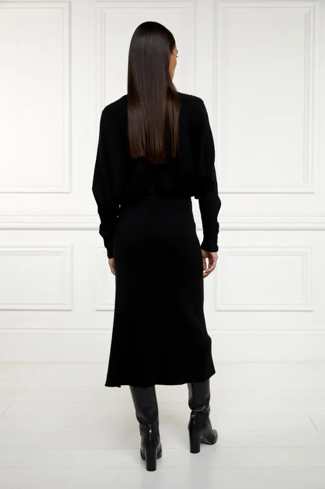 Women Leyla Knitted Skirt Black Holland Cooper Skirts Women Leyla Knitted Skirt Black Holland Cooper Skirts