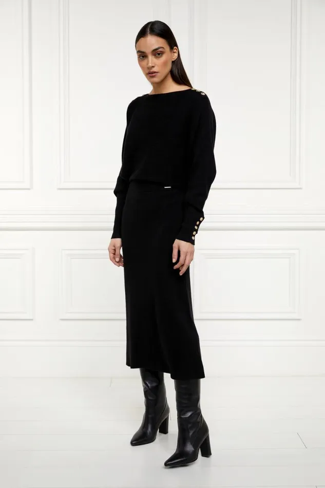 Women Leyla Knitted Skirt Black Holland Cooper Skirts Women Leyla Knitted Skirt Black Holland Cooper Skirts