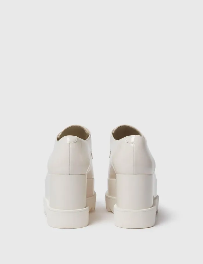 Women Limited Edition Elyse Monochrome Platforms Pearl White Stella McCartney Wedges