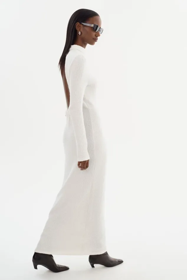 Women LINDSAY Knit Maxi Dress White LAMARQUE Dresses Women LINDSAY Knit Maxi Dress White LAMARQUE Dresses