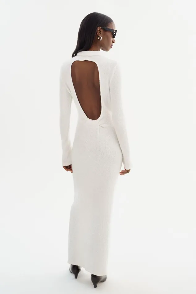 Women LINDSAY Knit Maxi Dress White LAMARQUE Dresses Women LINDSAY Knit Maxi Dress White LAMARQUE Dresses
