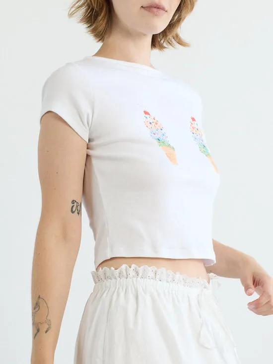 Women Lisa Says Gah Alex Tee Ice Cream Cones Tops