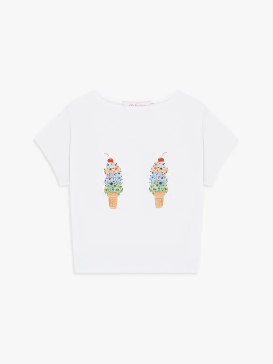Women Lisa Says Gah Alex Tee Ice Cream Cones Tops