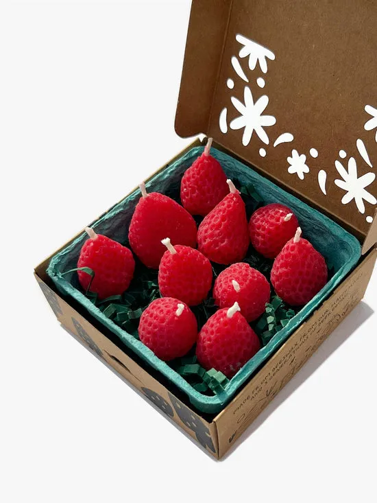 Women Lisa Says Gah Strawberry Candle Set Strawberry Home