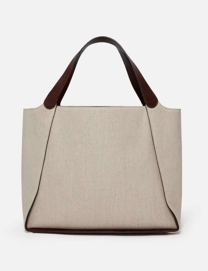 Women Logo Large Tote Bag Birch White Stella McCartney TopHandle Bags Women Logo Large Tote Bag Birch White Stella McCartney TopHandle Bags