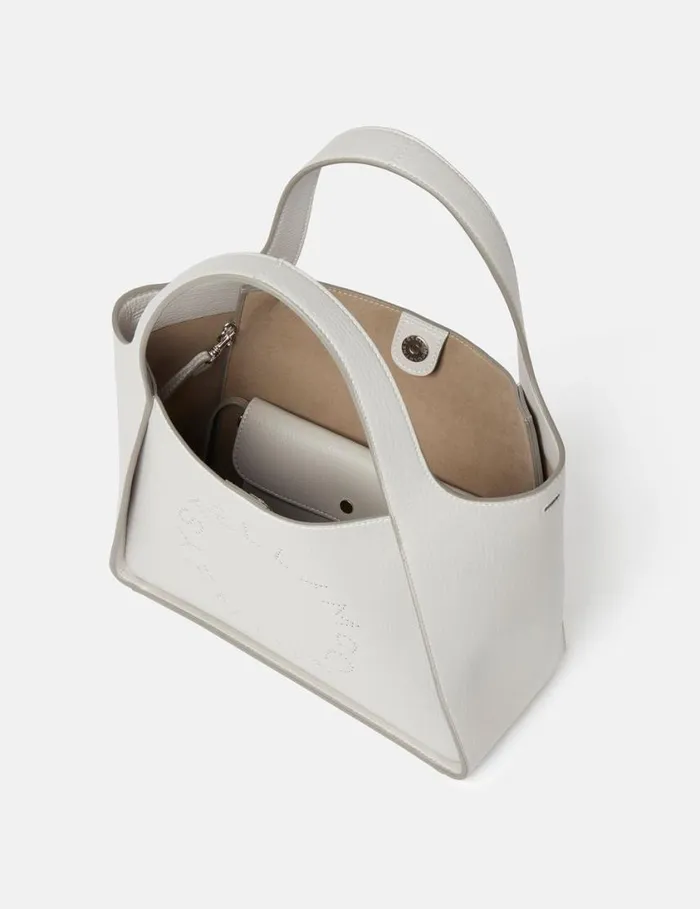 Women Logo Top Handle Crossbody Tote Bag Fog Grey Stella McCartney Tote Bags Women Logo Top Handle Crossbody Tote Bag Fog Grey Stella McCartney Tote Bags