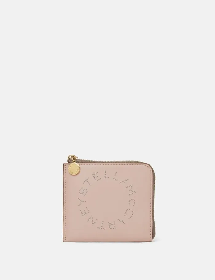 Women Logo Zip Cardholder Blush Stella McCartney Card Cases