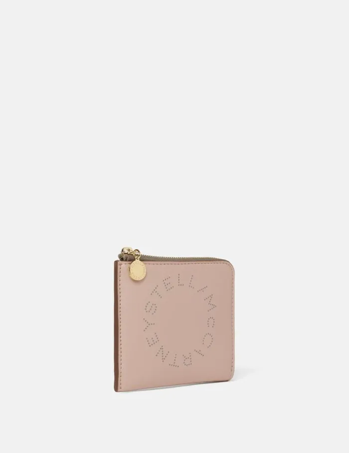 Women Logo Zip Cardholder Blush Stella McCartney Card Cases