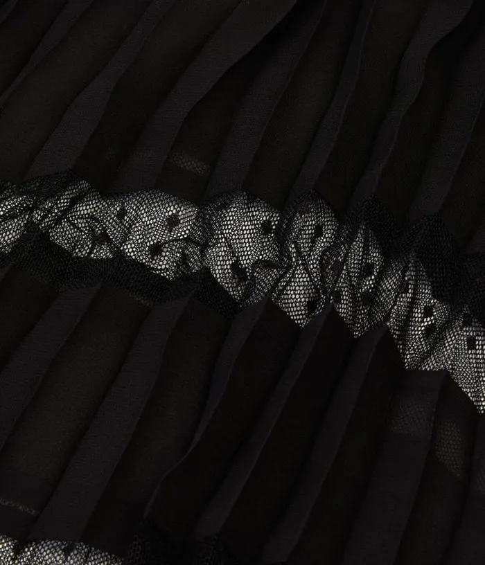 Women Long Black Pleated Dress THE KOOPLES Dresses and Jumpsuits