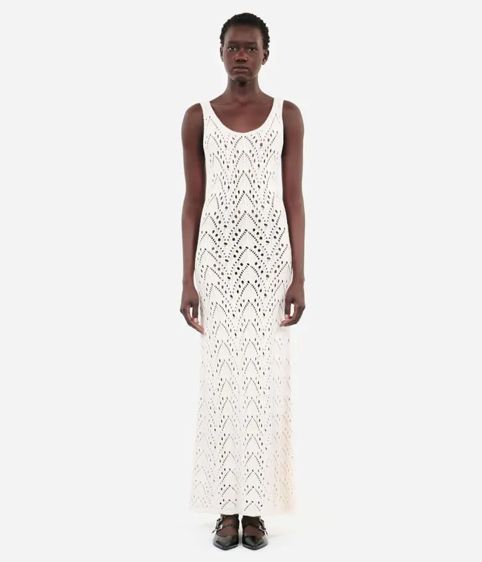 Women Long Ecru Knit Dress THE KOOPLES Dresses and Jumpsuits
