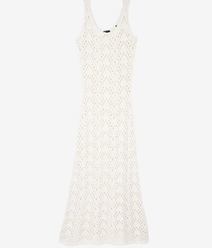 Women Long Ecru Knit Dress THE KOOPLES Dresses and Jumpsuits